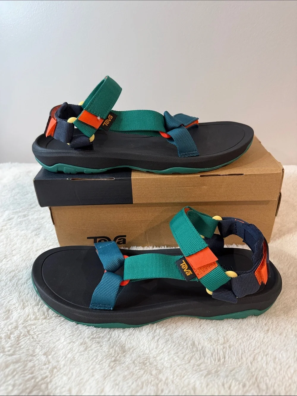 Teva Youth 7 Green, Teal & Orange Sport Sandals 104